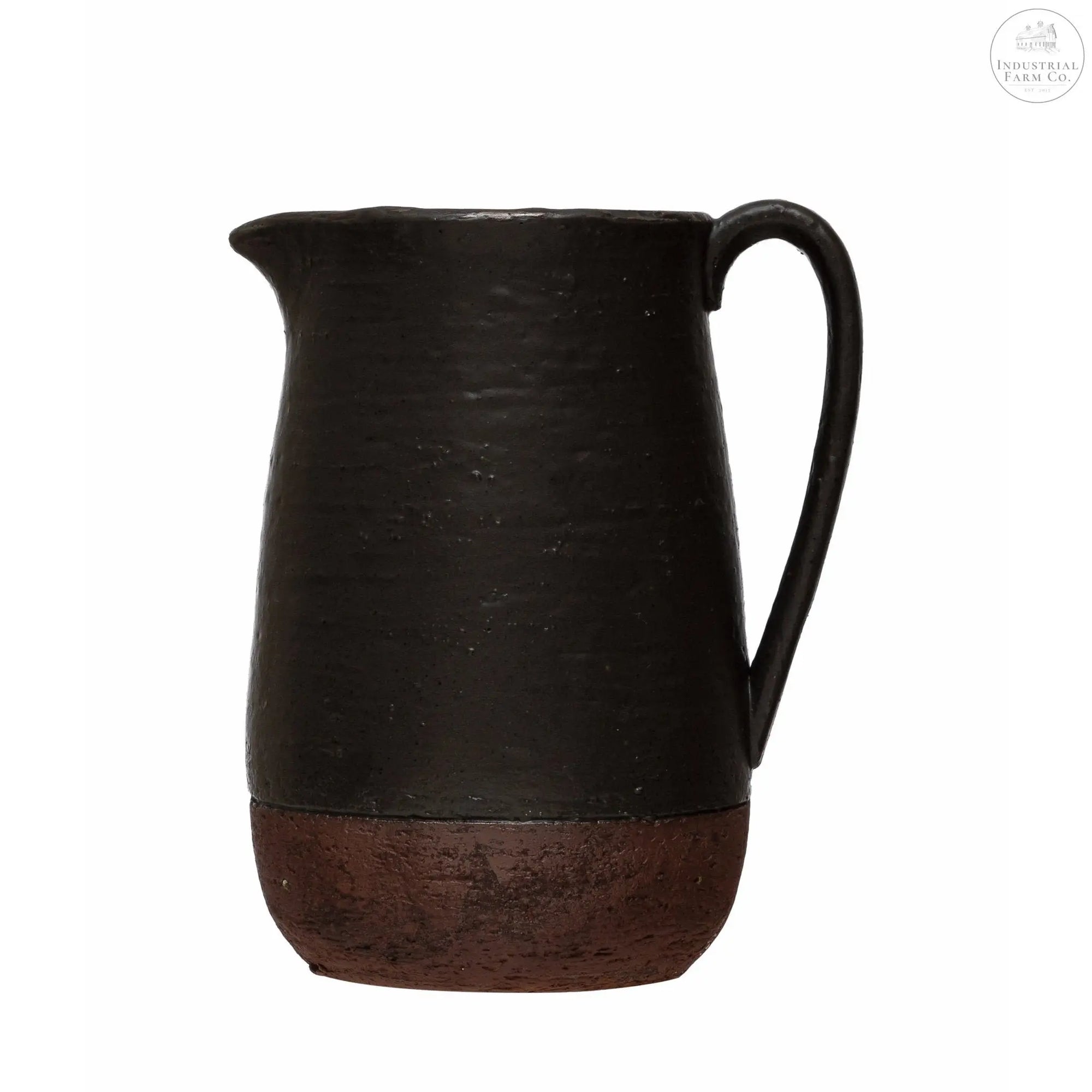 The Black Stoneware Pitcher Serving Pitchers & Carafes    | Industrial Farm Co