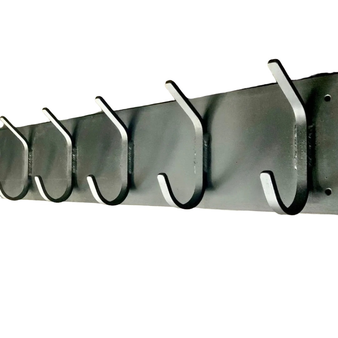 Easy Install Screws & Drywall Anchors Included Black Farmhouse Industrial Black  Metal Coat Hook Wall Hook Towel Hook 