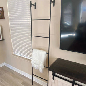 The Brielle Top Mounted Blanket Ladder | Industrial Farm Co