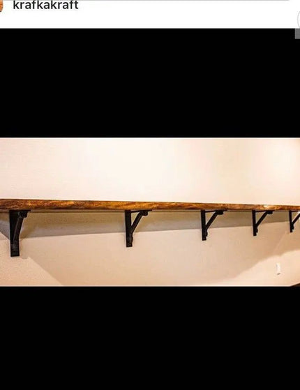 The Butch Shelf Supports Shelf Support 6" Depth x 6" Wall Mount Length Color Raw - Uncoated Metal | Industrial Farm Co