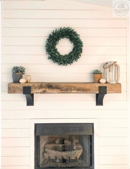 The Clermont Farmhouse Shelf Mantle Support Brackets/Corbels 6" Depth x 6" Wall Mount Length Finish Copper Powder Coat | Industrial Farm Co