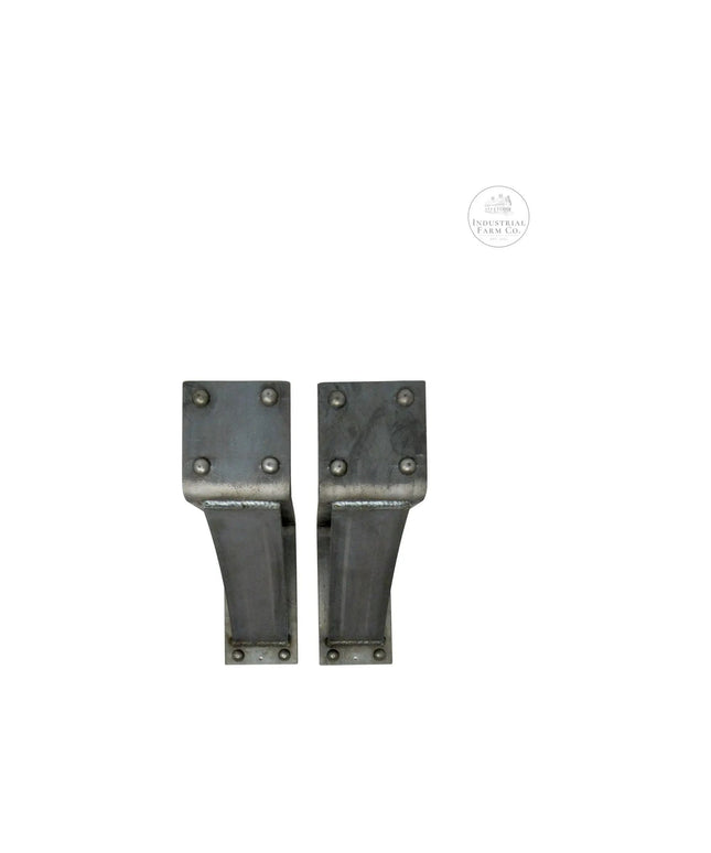 The Clermont Farmhouse Shelf Mantle Support Brackets/Corbels 6.5" Depth x 6" Wall Mount Length.5 Finish Black Powder Coat | Industrial Farm Co