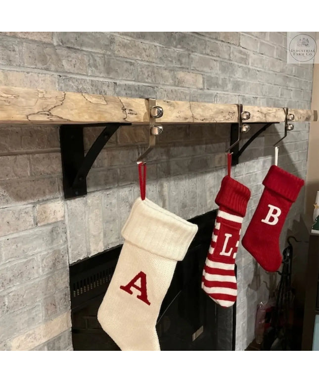 The Cortland Pantry Shelf Support Brackets/Corbels 5" Depth x 5" Wall Mount Length Finish Black Powder Coat | Industrial Farm Co