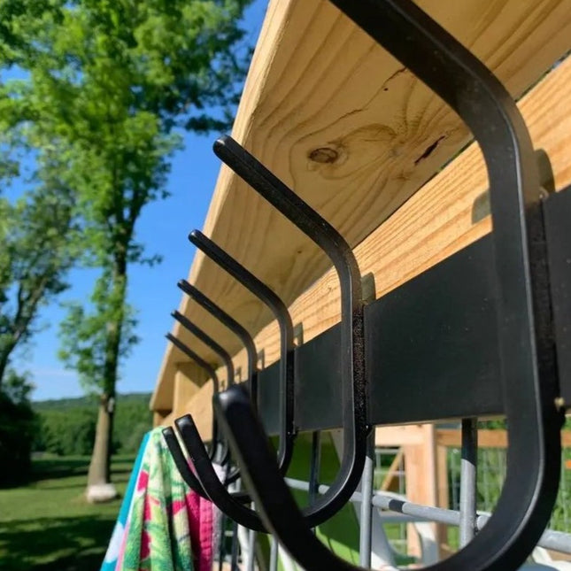 The Eastman Coat & Hook Rack Coat Rack 10"  Wall Mount Length Finish Clear Coat | Industrial Farm Co