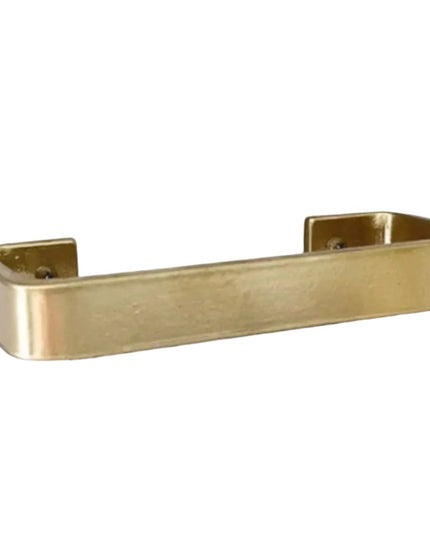 The Emma Towel Holder Door Handle/Pull 7" Wall Mount Length Finish Black Powder Coat | Industrial Farm Co