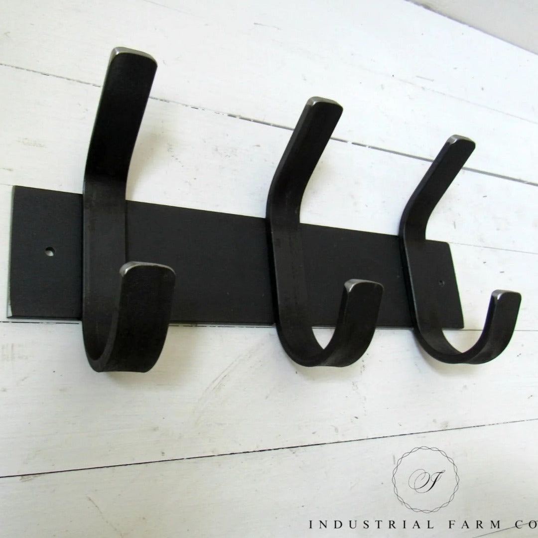 Indian Shelf Coat Hooks Farmhouse | Pink Double Wall Hooks | Iron Wall Hook  for Backpack | Solid Decorative Hooks for Hanging Coats [15.88 cm]