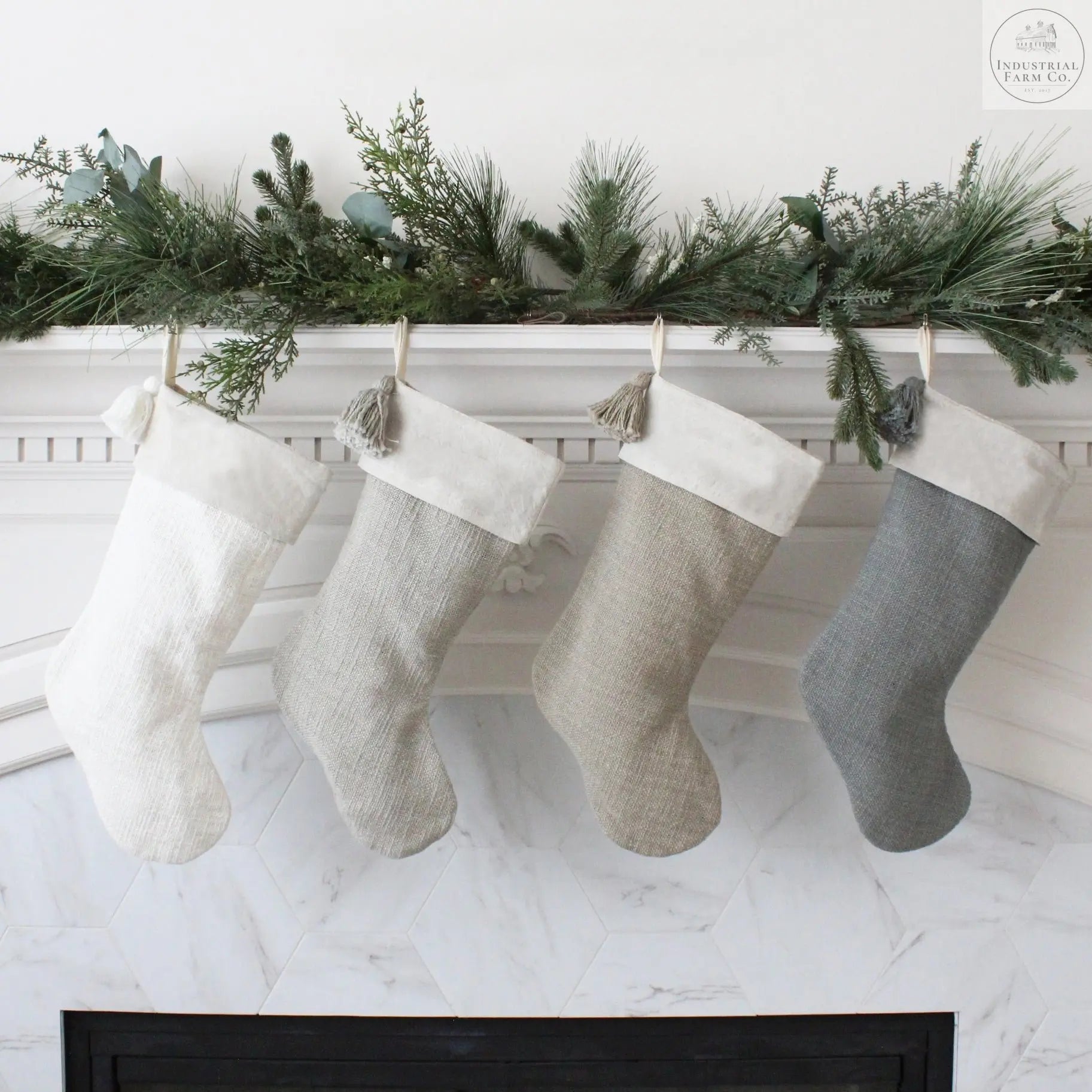 The Farmhouse Handwoven Stocking  Ivory   | Industrial Farm Co