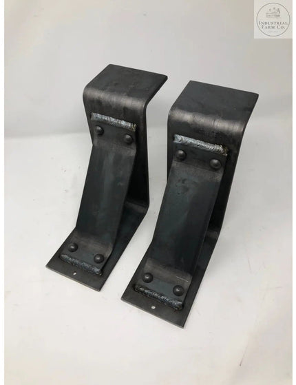 The Fulton Style Heavy Duty Mantel Support Brackets/Corbels 6" Depth x 6" Wall Mount Length Finish Gold Powder Coat | Industrial Farm Co