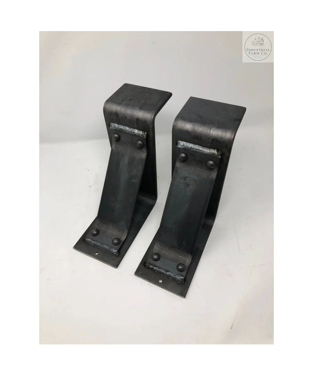 The Fulton Style Heavy Duty Mantel Support Brackets/Corbels 6" Depth x 6" Wall Mount Length Finish Gold Powder Coat | Industrial Farm Co