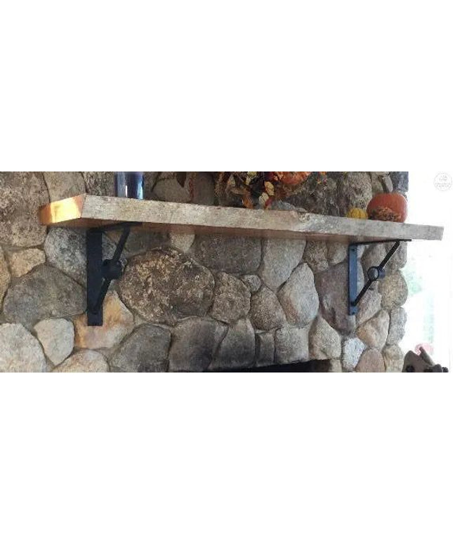 The Glen Cove Modern Shelf Support Shelf Support 7" Depth x 7" Wall Mount Length Finish Raw - Uncoated Metal | Industrial Farm Co