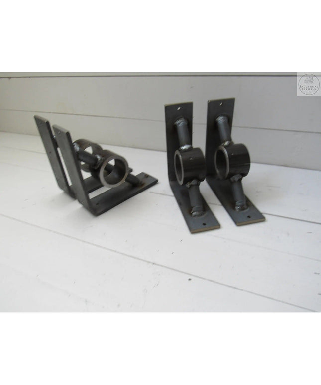 The Glen Cove Modern Shelf Support Shelf Support 7" Depth x 7" Wall Mount Length Finish Black Powder Coat | Industrial Farm Co