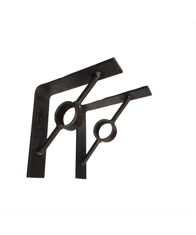 The Glen Cove Modern Shelf Support Shelf Support 7" Depth x 7" Wall Mount Length Finish Silver Powder Coat | Industrial Farm Co