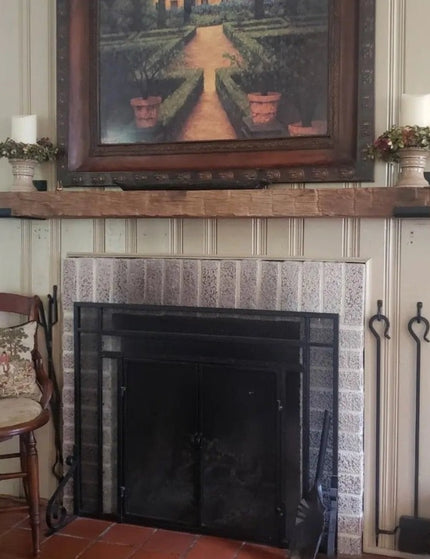 The Glimmerglass J Shelf or Mantel Bracket Shelf Support 4"  Depth Finish Copper Powder Coat | Industrial Farm Co