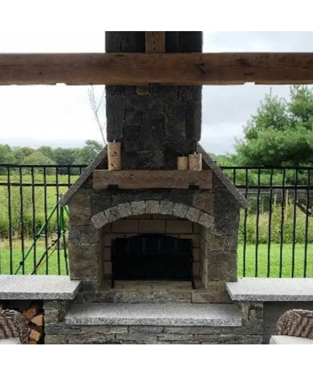 The Glimmerglass J Shelf or Mantel Bracket Shelf Support 4"  Depth Finish Black Powder Coat | Industrial Farm Co