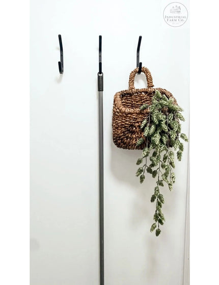 The Henrietta Double Hooks (Set of 2) Hook .5" Wide Finish Silver Powder Coat | Industrial Farm Co
