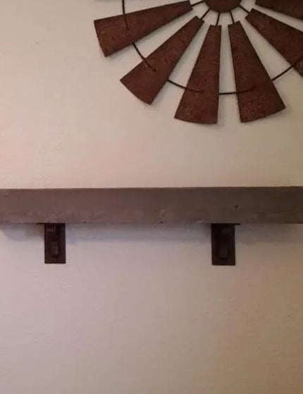The Hornell Industrial Shelf Support Shelf Support 6" Depth x 6" Wall Mount Length Finish Gold Powder Coat | Industrial Farm Co