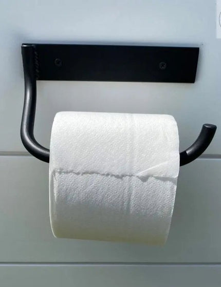 The Howlett Hill Toilet Paper Holder Toilet Paper Holder Open on the Left Finish Gold Powder Coat | Industrial Farm Co