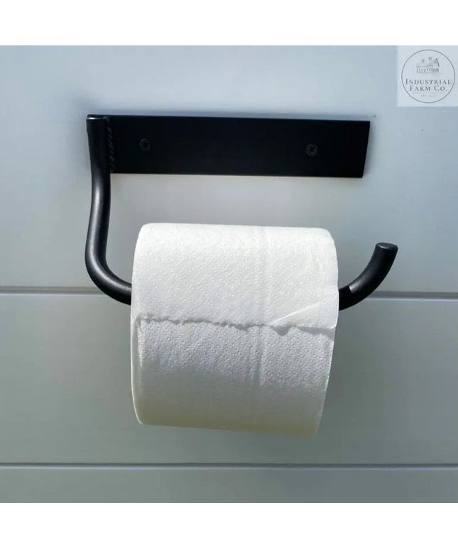 The Howlett Hill Toilet Paper Holder Toilet Paper Holder Open on the Left Finish Gold Powder Coat | Industrial Farm Co
