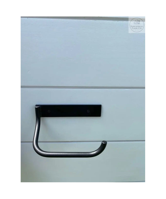 The Howlett Hill Toilet Paper Holder Toilet Paper Holder Open on the Right Finish Clear Coat | Industrial Farm Co