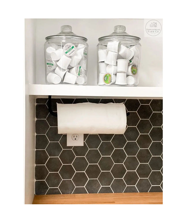 The Hyde Hall Paper Towel Holder Paper Towel Holder Open on the Left Finish Copper Powder Coat | Industrial Farm Co