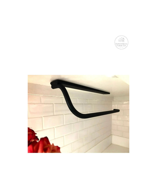 The Hyde Hall Paper Towel Holder Paper Towel Holder Open to the Right Finish Clear Coat | Industrial Farm Co