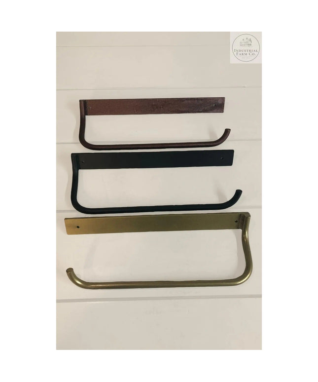 The Hyde Hall Paper Towel Holder Paper Towel Holder Open to the Right Finish Copper Powder Coat | Industrial Farm Co