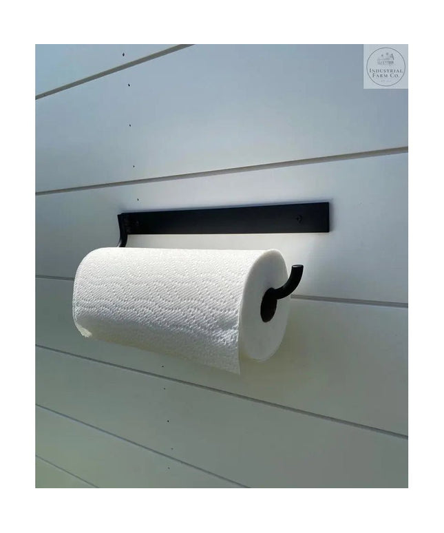 The Hyde Hall Paper Towel Holder Paper Towel Holder Open to the Right Finish Gold Powder Coat | Industrial Farm Co