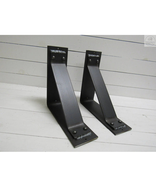 The Ithaca Rustic Bracket Support Brackets/Corbels 6" Depth x 6" Wall Mount Length Finish Gold Powder Coat | Industrial Farm Co