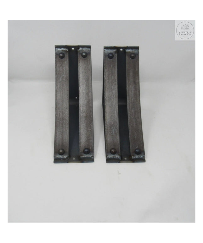 The Jamestown 4" Wide Shelf Bracket Brackets/Corbels 8" Depth x 8" Wall Mount Length Finish Raw - Uncoated Metal | Industrial Farm Co
