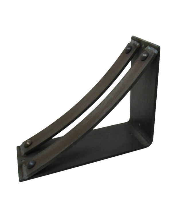 The Jamestown 4" Wide Shelf Bracket Brackets/Corbels 8" Depth x 8" Wall Mount Length Finish Copper Powder Coat | Industrial Farm Co