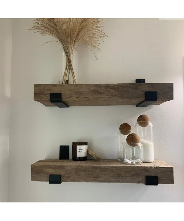 The Jane J Style Shelf Brackets Shelf Support 3"  Depth Finish Raw - Uncoated Metal | Industrial Farm Co