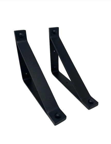 The Joyce Modern Shelf Support Shelf Support 6" Depth x 6" Wall Mount Length Finish Black Powder Coat | Industrial Farm Co