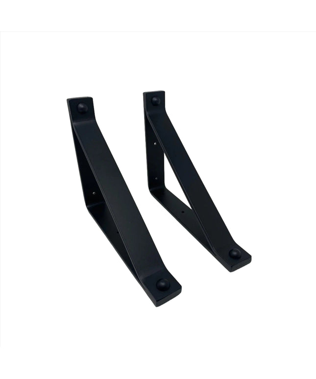 The Joyce Modern Shelf Support Shelf Support 6" Depth x 6" Wall Mount Length Finish Black Powder Coat | Industrial Farm Co