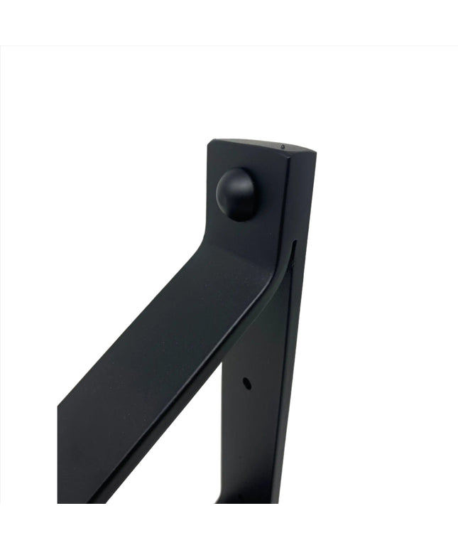 The Joyce Modern Shelf Support Shelf Support 6" Depth x 6" Wall Mount Length Finish Silver Powder Coat | Industrial Farm Co