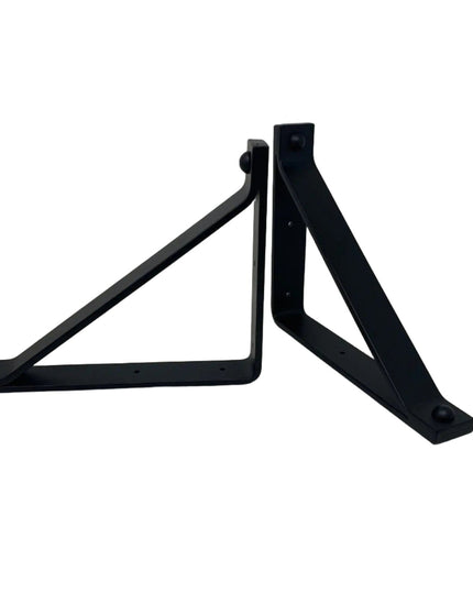 The Joyce Modern Shelf Support Shelf Support 7" Depth x 7" Wall Mount Length Finish Black Powder Coat | Industrial Farm Co