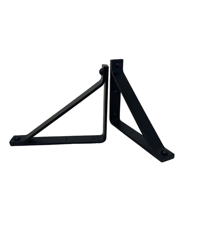 The Joyce Modern Shelf Support Shelf Support 7" Depth x 7" Wall Mount Length Finish Black Powder Coat | Industrial Farm Co