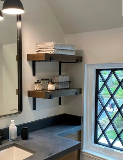 The KT Z Style Shelf Support Shelf Support 3"  Depth Finish Copper Powder Coat | Industrial Farm Co