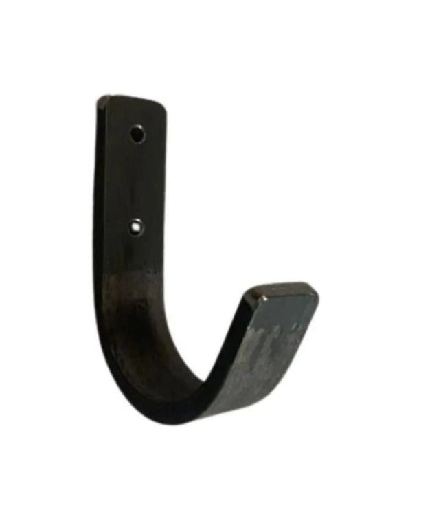 The Kenny Metal Wall Hooks Hook .5"  Wide Hook Finish Silver Powder Coat | Industrial Farm Co