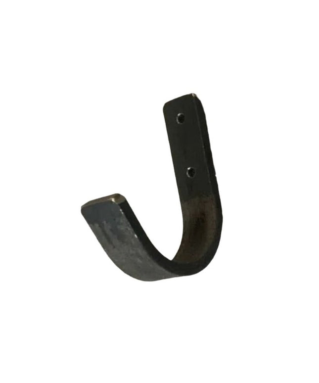 The Kenny Metal Wall Hooks Hook 1"  Wide Hook Finish Silver Powder Coat | Industrial Farm Co