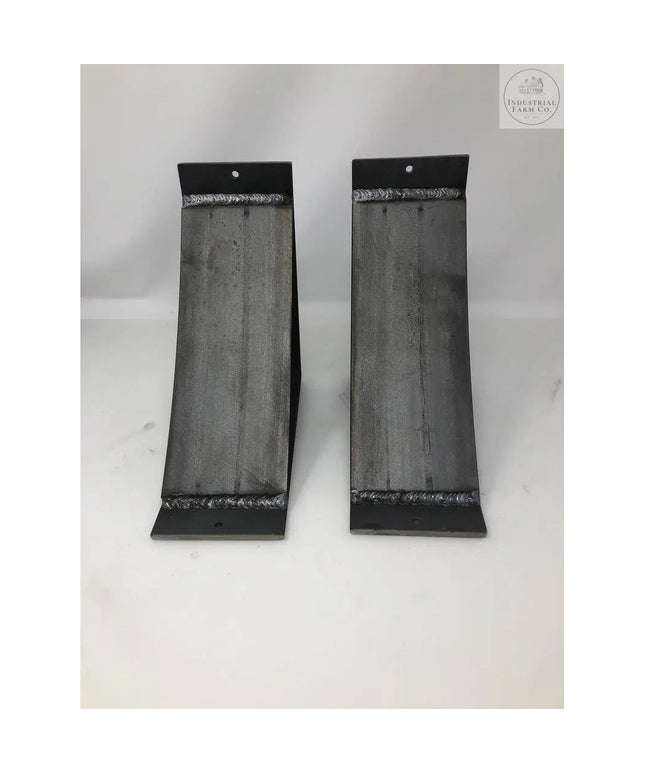 The Lexica 4 Inch Wide Supports Shelf Support 5" Depth x 5" Wall Mount Length Finish Silver Powder Coat | Industrial Farm Co