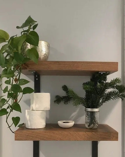The Liverpool L Style Support Shelf Support 4" Depth x 4" Wall Mount Length Finish Copper Powder Coat | Industrial Farm Co