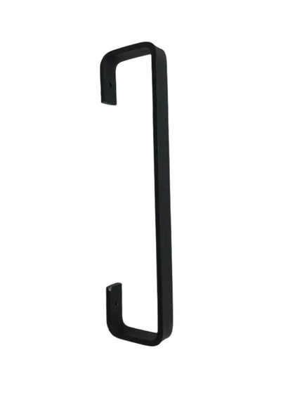 The Long Beach Handle Door Handle/Pull Black Powder Coat   | Industrial Farm Co