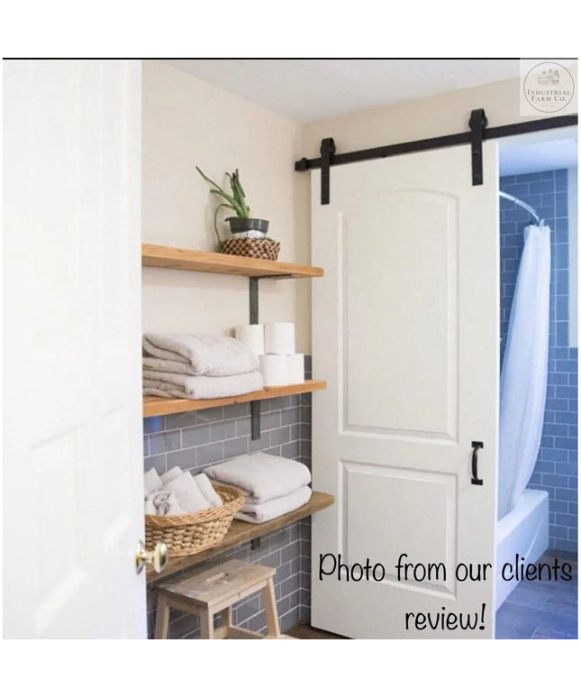 The Lucas L Bracket Shelf Support 5" Depth x 5" Wall Mount Length Finish Copper Powder Coat | Industrial Farm Co