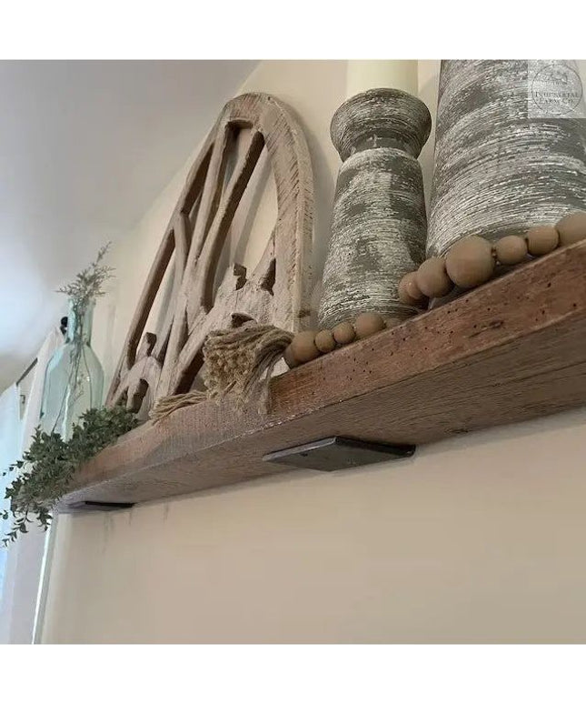 The Lyons Style L Shelf Bracket Shelf Support 4" Depth x 4" Wall Mount Length Finish Raw - Uncoated Metal | Industrial Farm Co