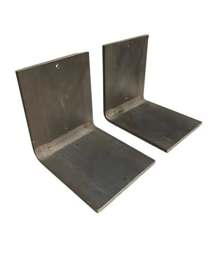 The Lyons Style L Shelf Bracket Shelf Support 4" Depth x 4" Wall Mount Length Finish Clear Coat | Industrial Farm Co