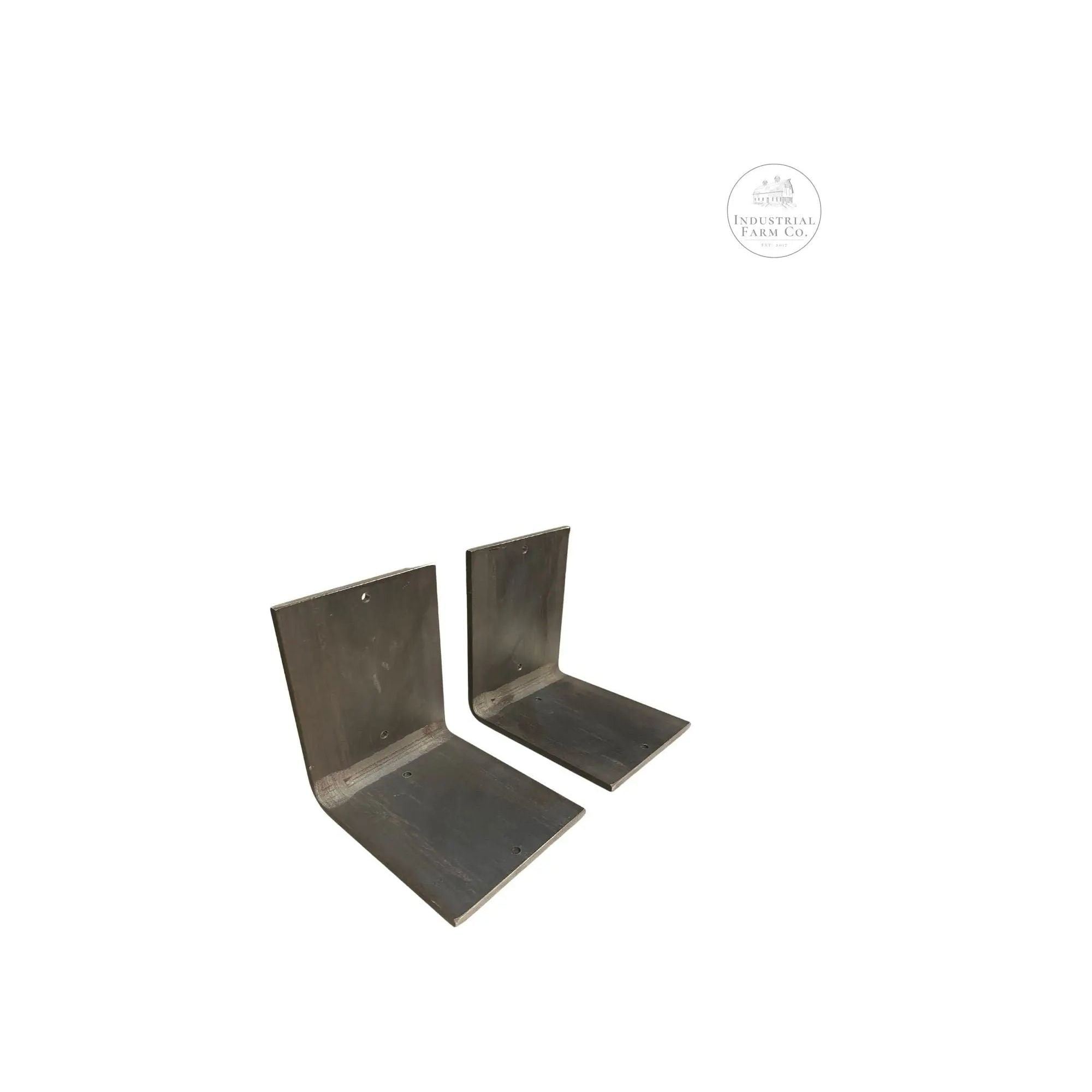 The Lyons Style L Shelf Bracket Shelf Support 4" Depth x 4" Wall Mount Length Finish Raw - Uncoated Metal | Industrial Farm Co