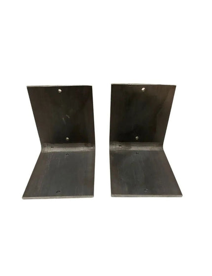 The Lyons Style L Shelf Bracket Shelf Support 4" Depth x 4" Wall Mount Length Finish Black Powder Coat | Industrial Farm Co