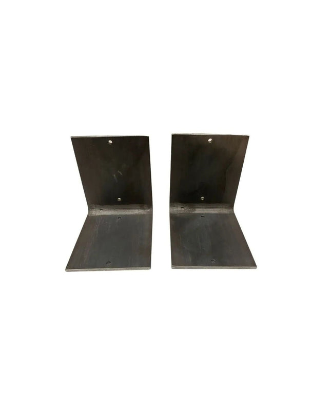 The Lyons Style L Shelf Bracket Shelf Support 4" Depth x 4" Wall Mount Length Finish Black Powder Coat | Industrial Farm Co