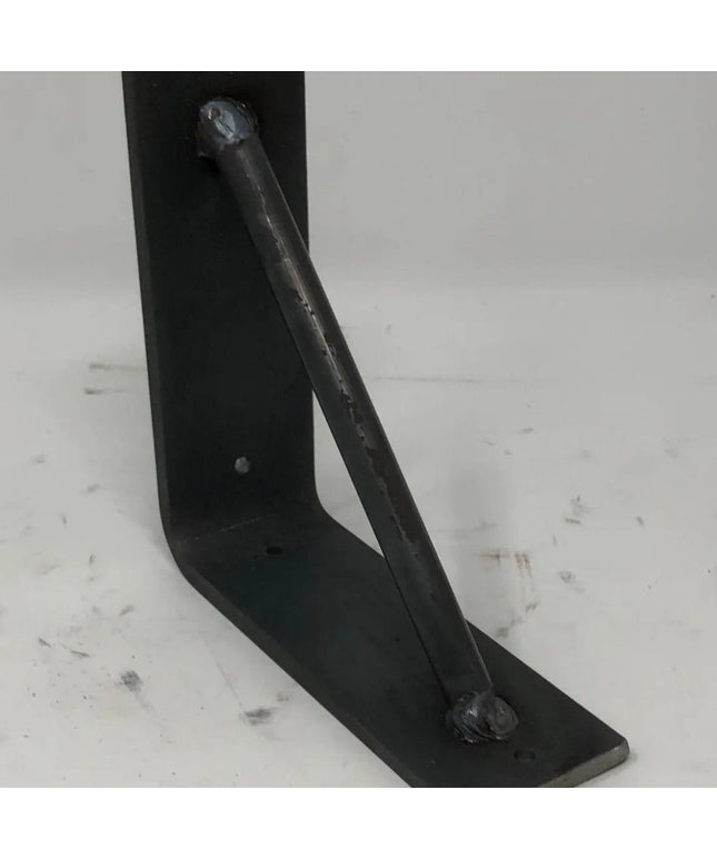 The Middletown L Shelf Support Shelf Support 5" Depth x 5" Wall Mount Length Finish Black Powder Coat | Industrial Farm Co