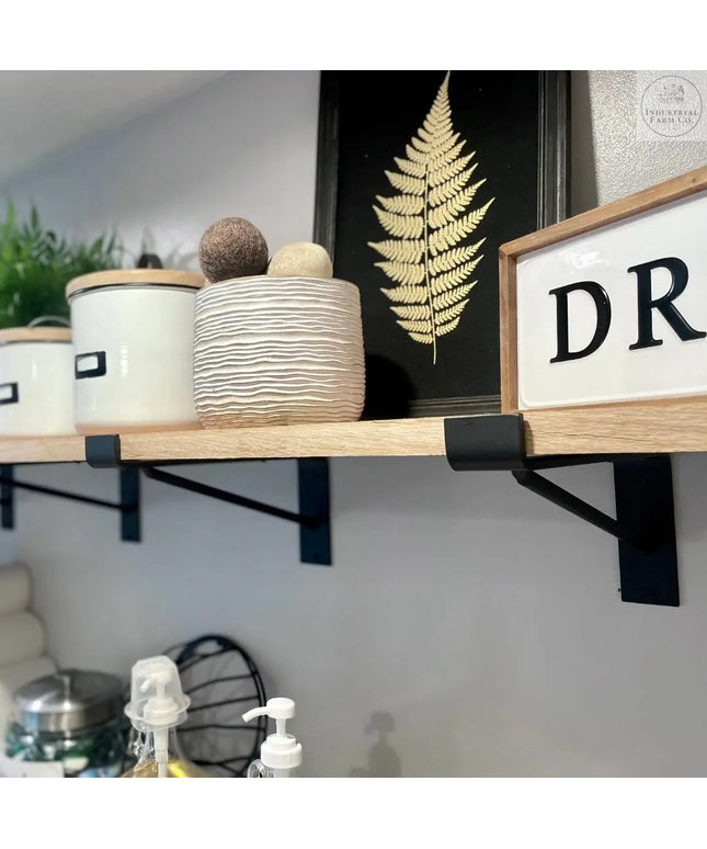 The Nauseef Shelf Support Bracket Shelf Support 3"  Depth Finish Raw - Uncoated Metal | Industrial Farm Co